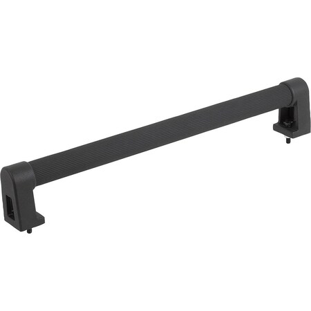 Kipp Tubular Handle A=150, L=184, H=55, 5, Form:A, Aluminum Blk Serrated Plastic Sleeve, Comp:Pa, D=M05X20 K0223.150202